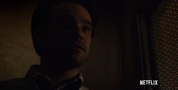 Matthew speaks about his father in confessional.