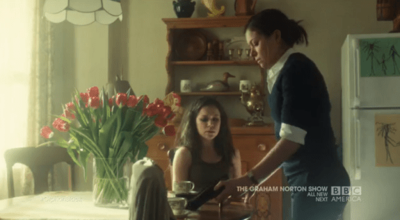 Beth prepars to leave